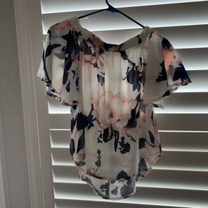 Floral off the shoulder top